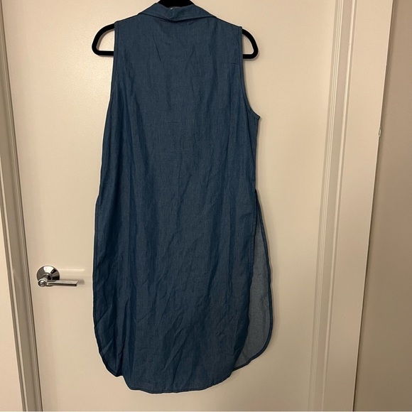 Blue Chambray Duster- One Size NWOT - Picture 2 of 2